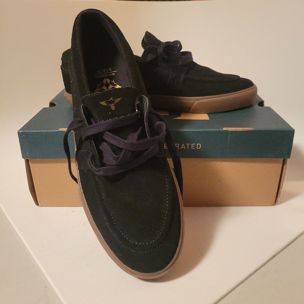 Rare Matt Rodriguez X STATE Black Suede Vista Skate Sneakers